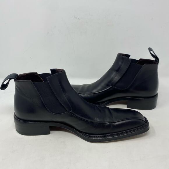 Cesare Paciotti Italian Black Leather Booties Mens Size 6.5 main image 6